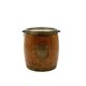 Mid-century brown oak ice bucket, Italy 1950s