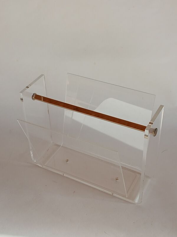 Porte-revue en plexiglas de David Lange