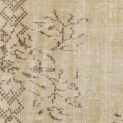 Vintage Cream & Brown Turkish Handmade Rug, 149x252Cm