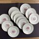 Set of 12 Moulin des Loups dessert plates - vintage