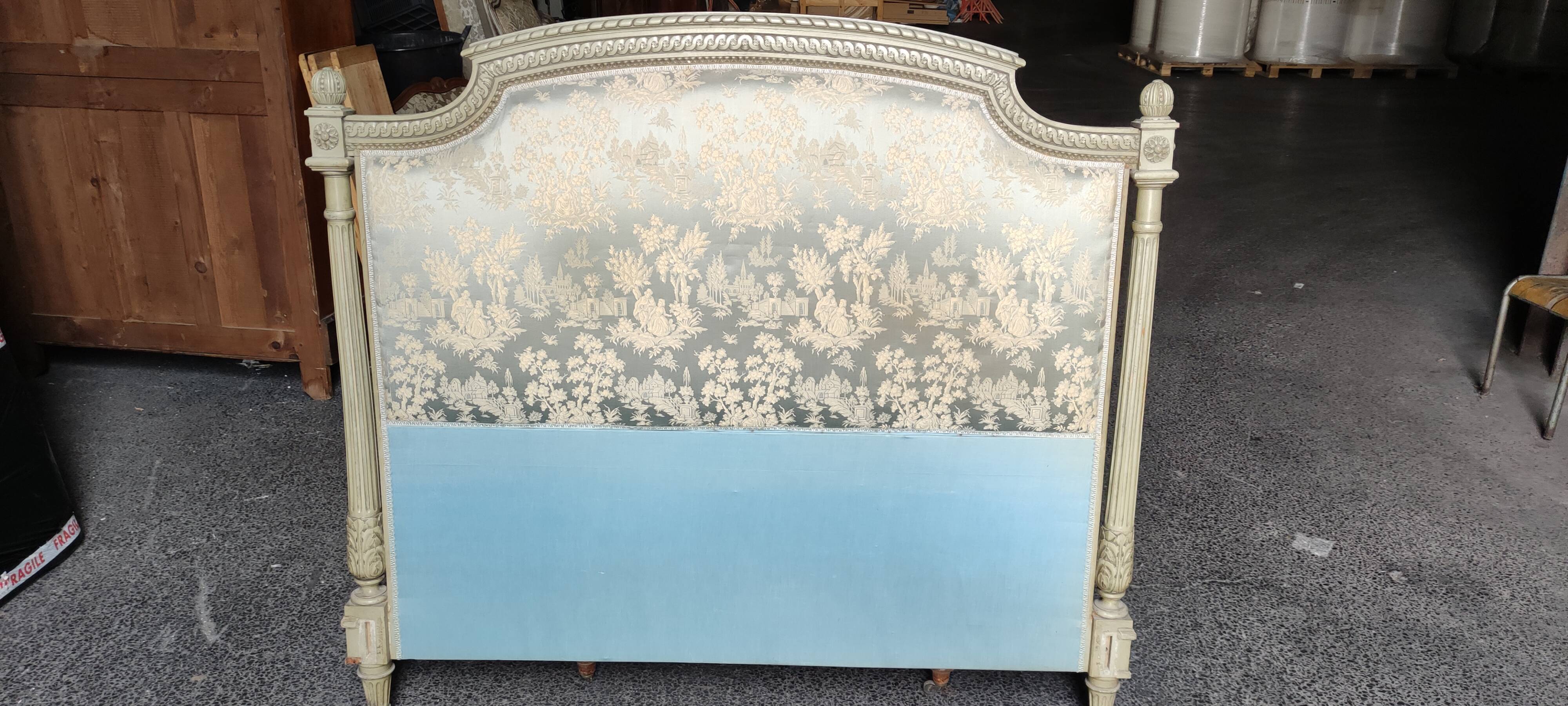 Bed patina style Louis xv, 140x190 cm, year 30