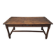 Extendable oak farmhouse table