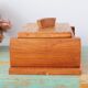 Handcrafted wooden box in art deco style, vintage