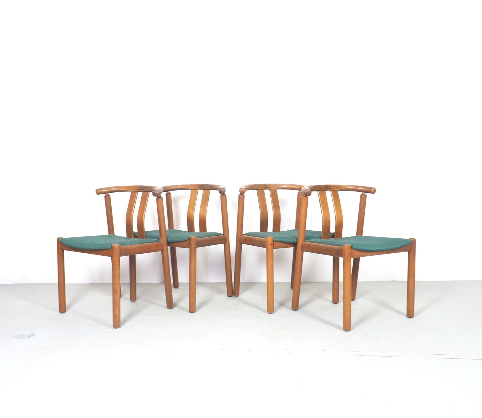 Set of 4 teak Danish design chairs by Uldum, 1960's