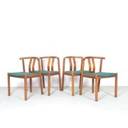 Set of 4 teak Danish design chairs by Uldum, 1960's