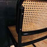 Set of 4 chairs black model B32 design by Marcel Breuer