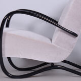 Pair of grey H-269 Armchairs designed by Jindrich Halabala for UP Zavody, 1930s