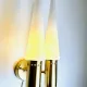Brass Coloured Double Wall Lamp By Hans-Agne Jakobsson For Markaryd, Sweden, 1960'S