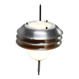 Italian table lamp in metal and opal glass, 1960s
