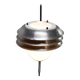 Italian table lamp in metal and opal glass, 1960s