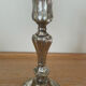 Louis XIV style silver metal candle holder
