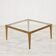 Scandinavian design coffee table in oak and glass