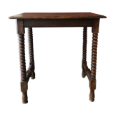Table d’appoint en bois tourné