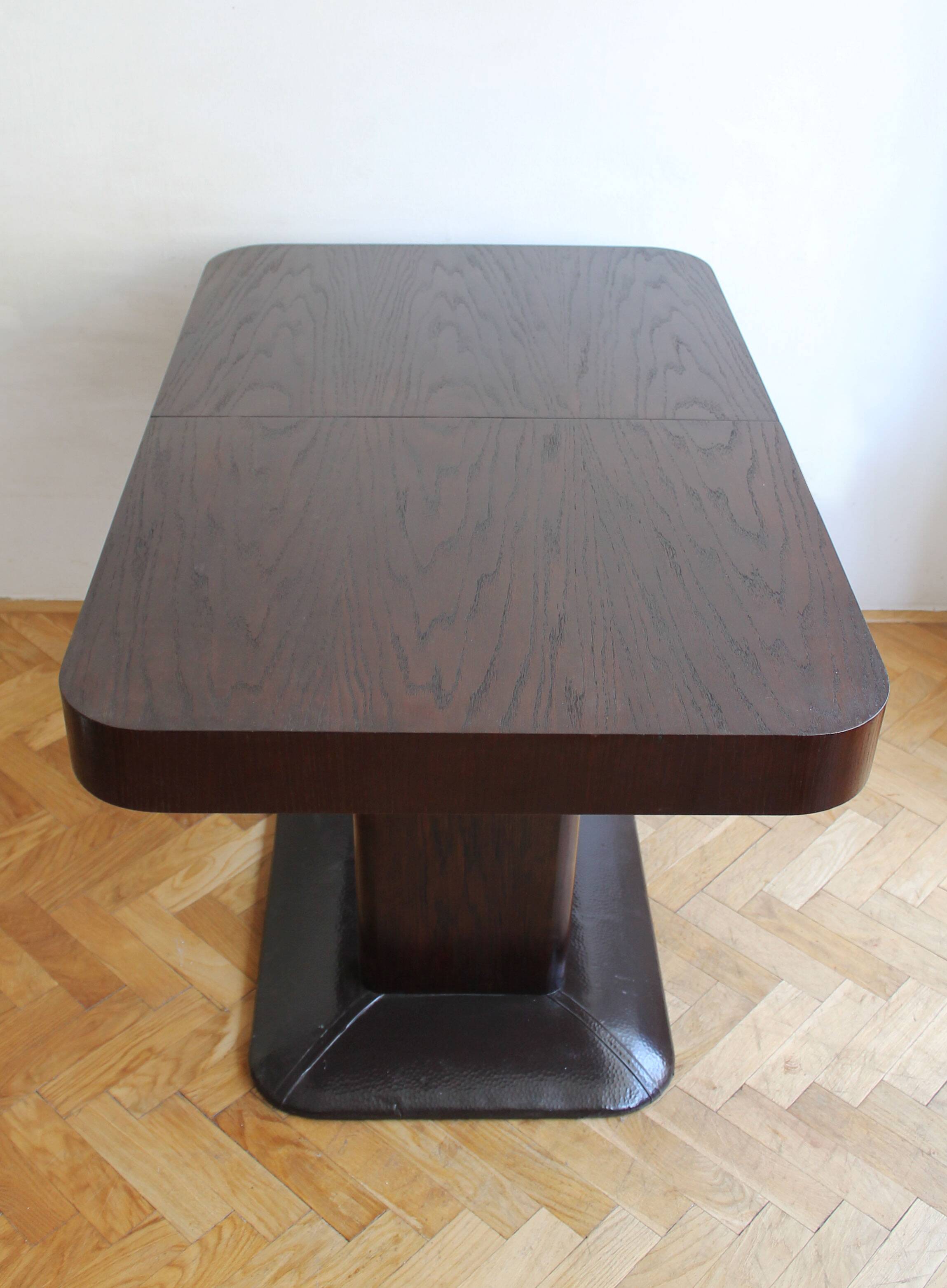 UP Brno Extendable Dining Table by Jindrich Halabala, 1930s