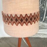 Scandinavian tripod teak lamppost