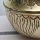 Golden brass cache-pot