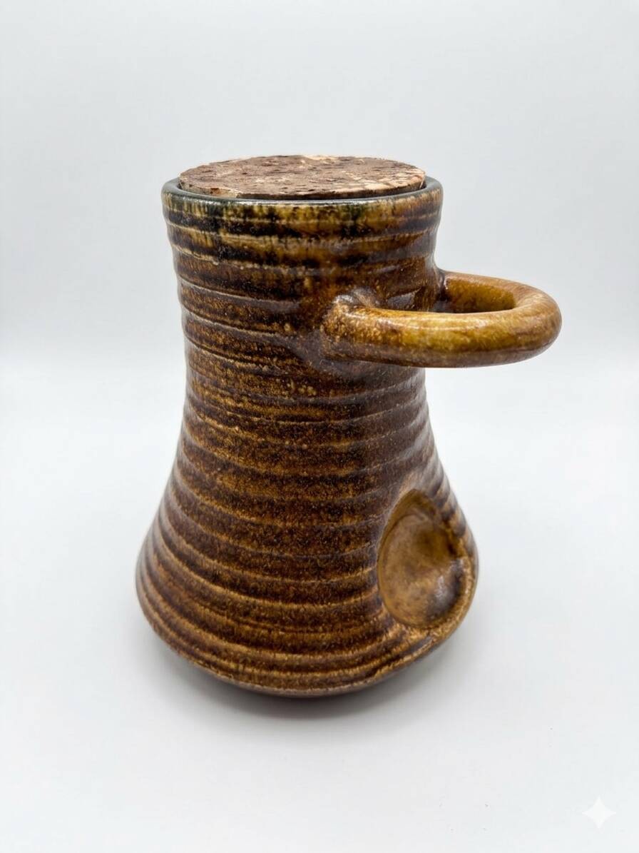 Accolay vintage 1950 ceramic jug & mustard pot signed double a