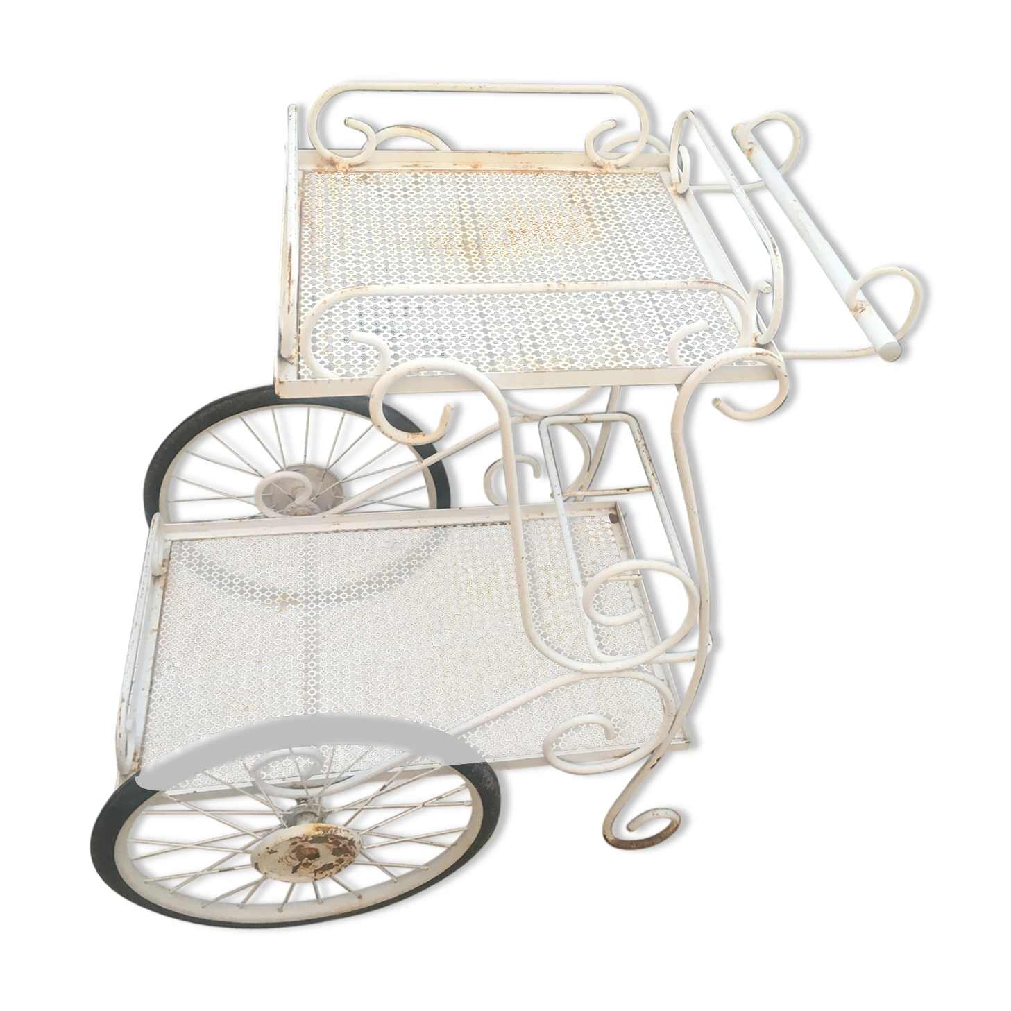Serving table wrought iron