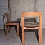 Set of six elm chairs from the 60s DLG regain