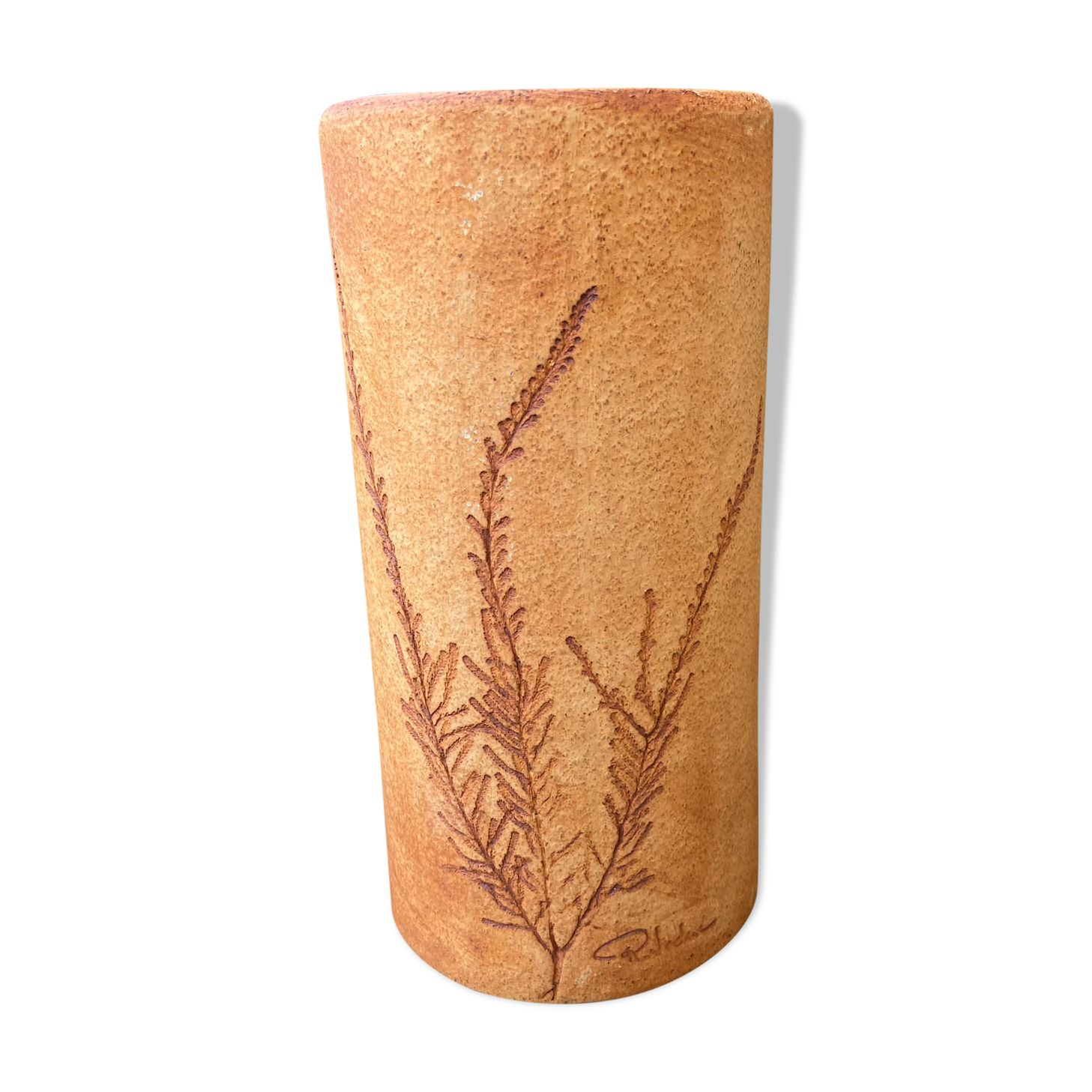 Ceramic vase Raymonde Leduc -Vallauris -60s