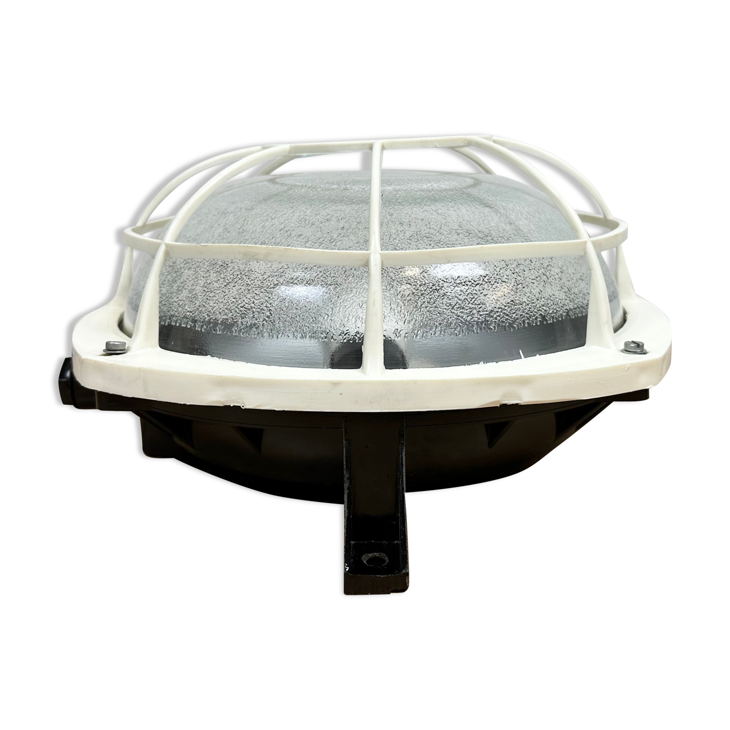 Industrial bakelite wall or ceiling light from Elektrosvit, 1980s