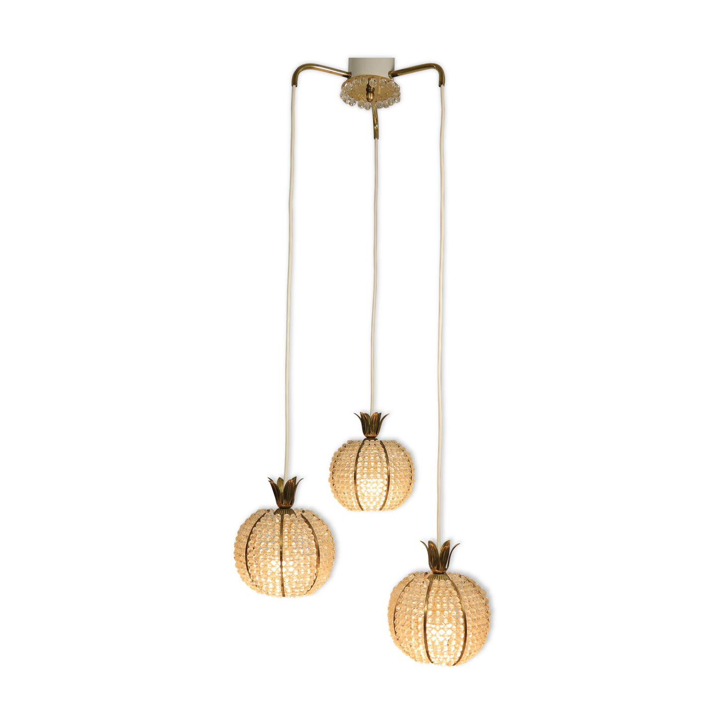 Cascade chandelier by Emil Stejnar for Nikoll, pendant lamp, 1960s