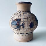 Ceramic vase decoration fish