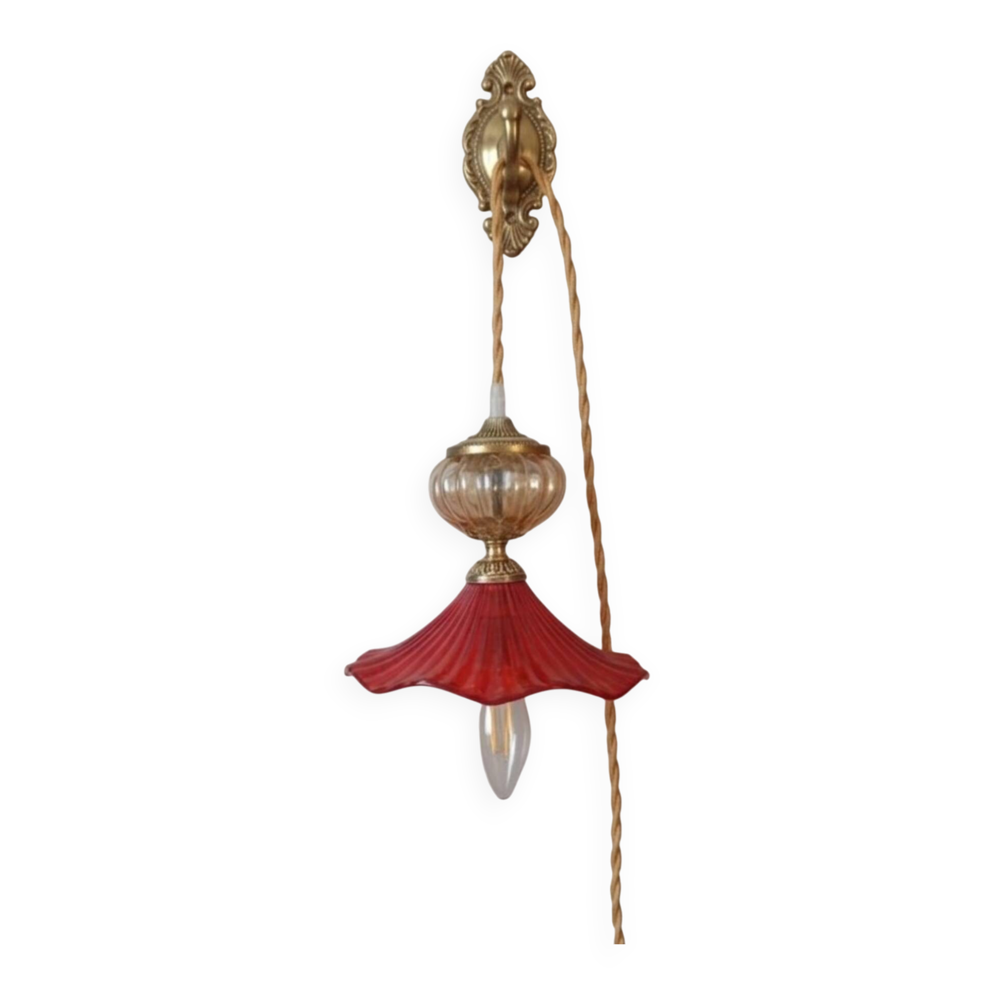 poetic retro ruby lantern