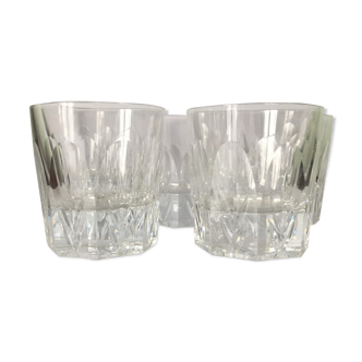 Set of 5 glasses with CHRISTOFLE whisky