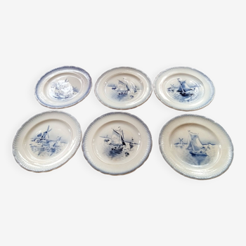 6 St Amand dessert plates