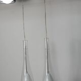 Pair of IKEA klockspel pendant lamps from 1980, cleaned and working