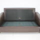 1970s Danish Brown Leather 2 Seater Sofa