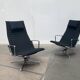 Ensemble de fauteuils en aluminium EA 124 par Charles & Ray Eames pour Herman Miller, années 1960