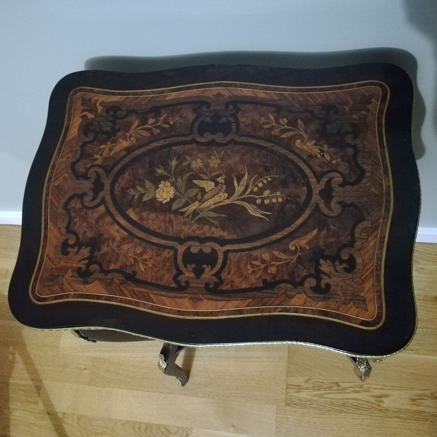 Dressing table in marquetry style Napoleon III