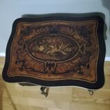 Travailleuse ou table à ouvrage en marqueterie d'époque Napoléon III