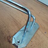 Chromed copper towel rack