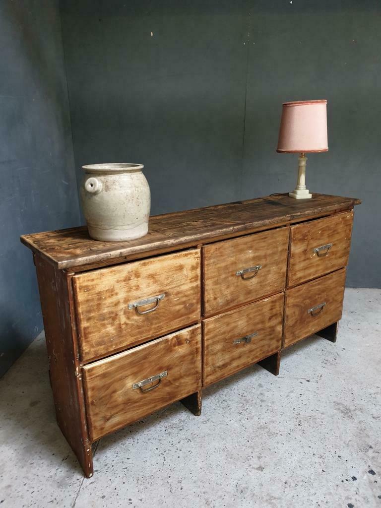 Antique chest of drawers side table 1930s