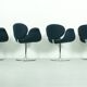 Set of 4 Swivel Little Tulip Dining Chairs by Pierre Paulin for Artifort, 1