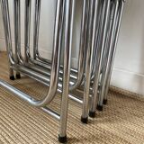 Vintage chrome folding chairs
