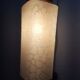 Wooden applique with 60s glass blind