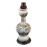 Table lamp, Rouen decor, Quimper, 38 cm socket height