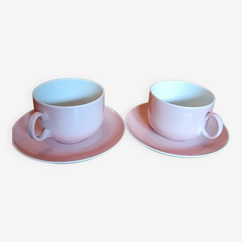 Two Seltmann Weiden tea cups with saucers