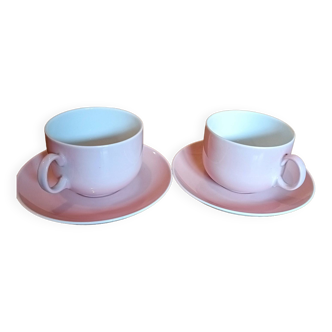 Deux tasses à thé avec soucoupes Seltmann Weiden