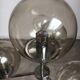 Chrome and glass floor lamp in mid-century German space style by Hustadt Leuchten, 1960s.