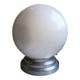 Ceiling light globe ball lampshade white opaline Clichy speckled