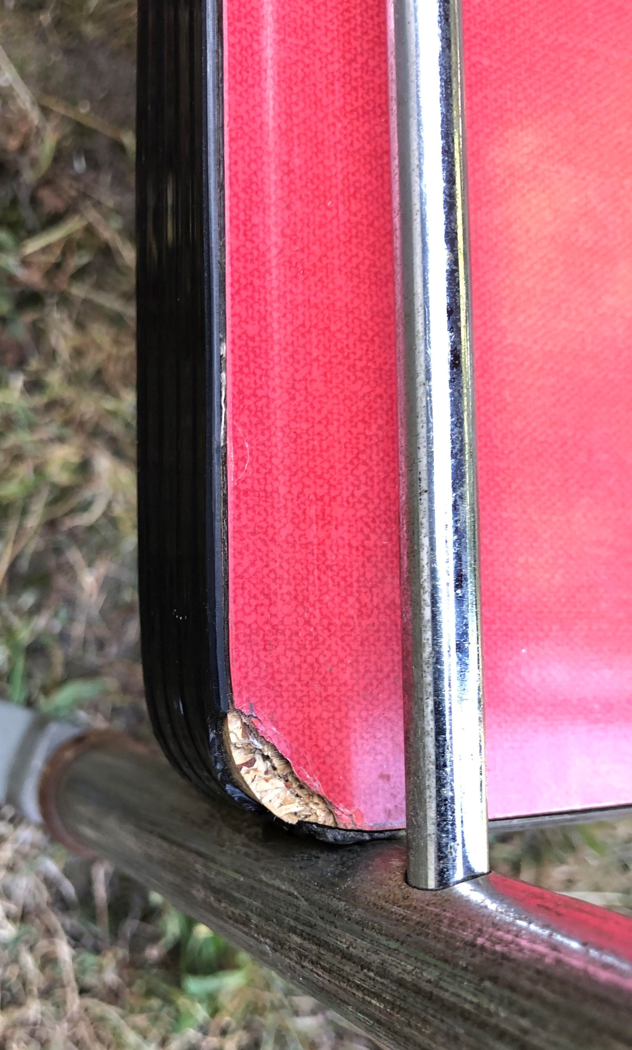 Vintage red formica server