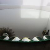 Mirror round bevelled art deco 4050s 30cm