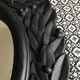Black tinted plaster mirror 38CM