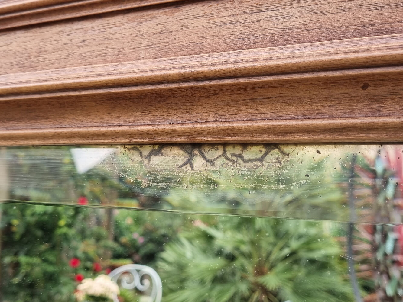 Mirror Trumeau, Henri II, early twentieth century, oak and beveled mirror