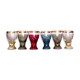 Set 6 petits verres cristal coloré
